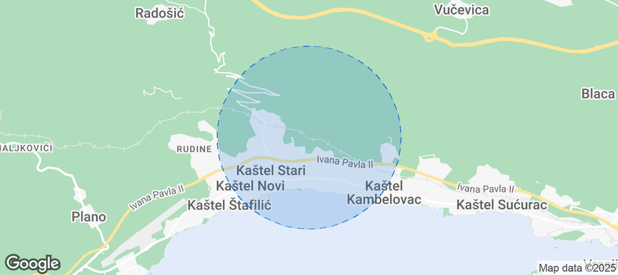 Grad Kaštela Airbnb map